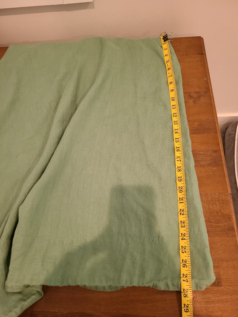 J.Crew Green Linen Button Back Trapeze Swing Mini Dress - Picture 6 of 7